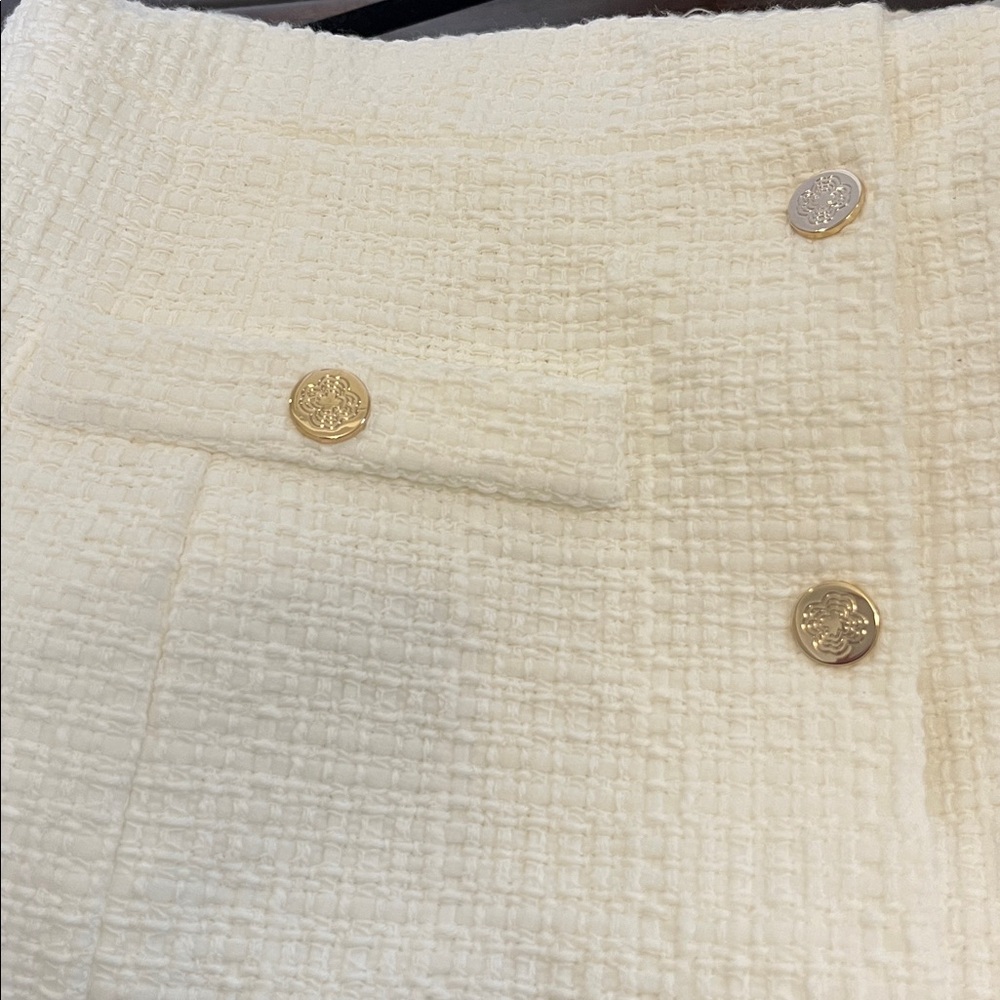 Maje White Ralasila Textured Mini Dress - Picture 5 of 7